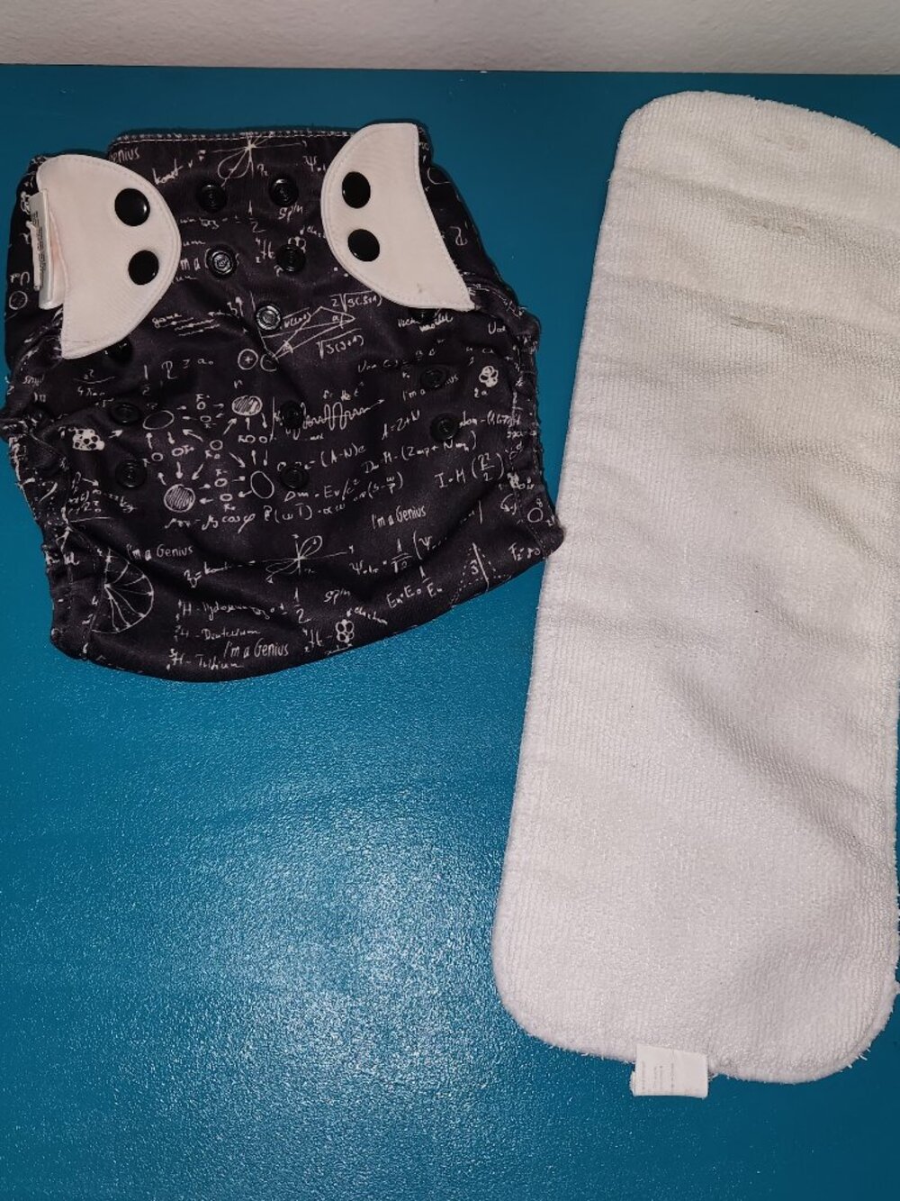 Flip One Size Reusable Cloth Diaper Cover with Flip Insert Science Print Baby
